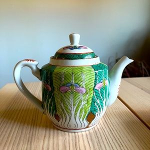 Vintage Chinese Porcelain Hand Painted "famille verte bok choy"